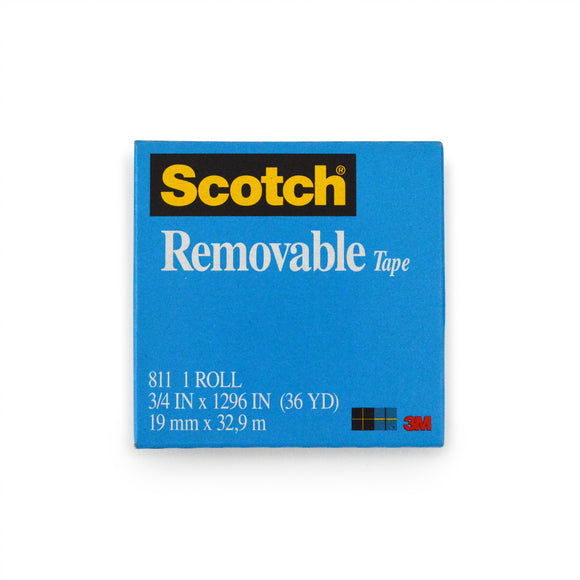 Back Rivet Tape - SCOTCH(R) REMOVABLE 3/4 IN X 1296 IN