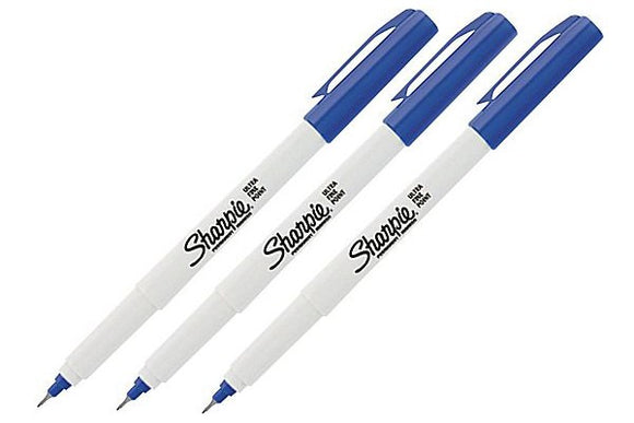 Sharpie Marker 3 Pk - Blue
